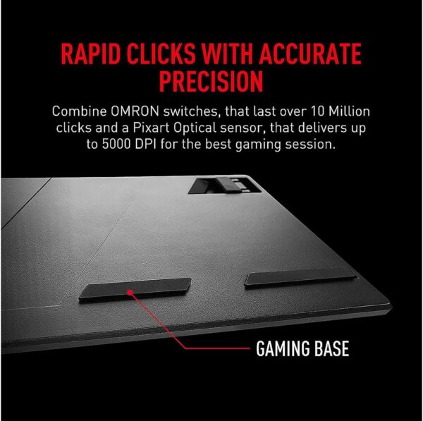 MSI Vigor GK30 Combo, 6-Zone RGB GK30 Gaming Keyboard & GM11 Gaming Mouse, Water Repellent & Splash-Proof, 5000 DPI - Image 5